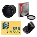 Opteka .35x High Definition II Super Wide Angle Panoramic Macro Fisheye Lens for PowerShot G7 & G9 Digital Camera