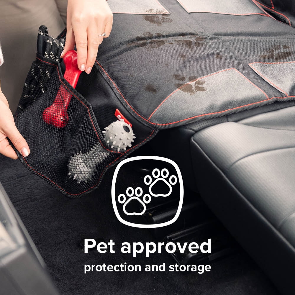 Diono Super Mat 2 Pack Car Seat Protector, Crash Tested, Fluid Resistant, Black