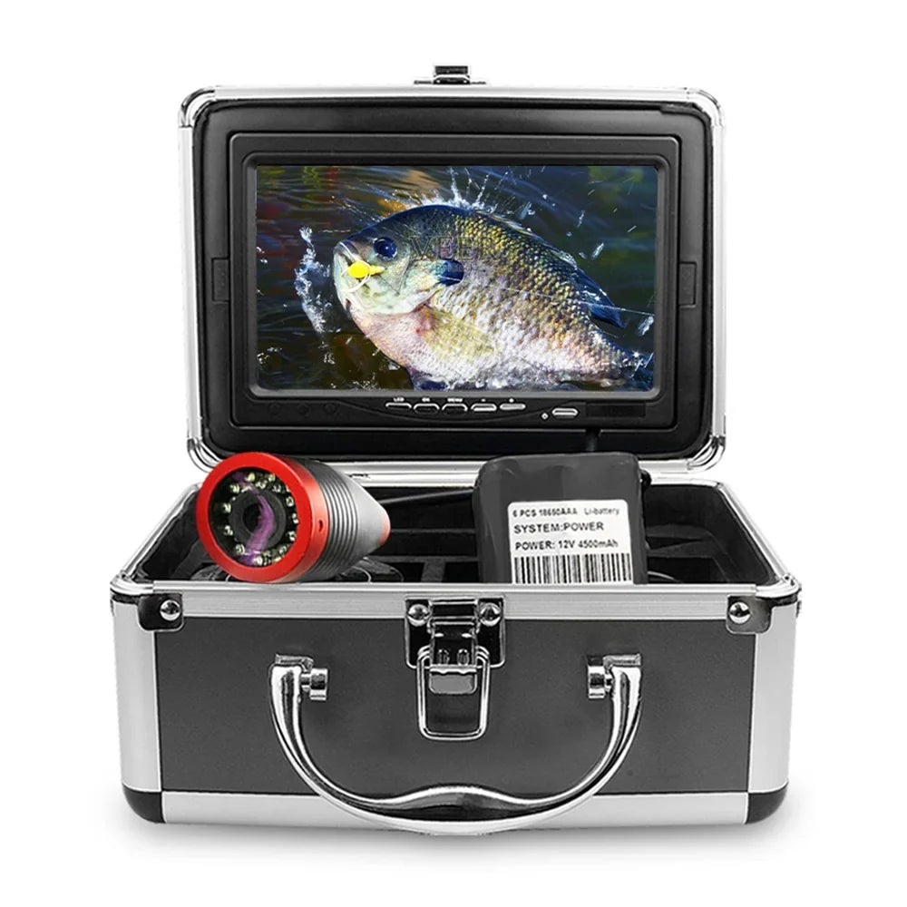 Erchang Fluid Fishing Camera Portable Fish Finder - 7 Inch Display Explore Depths of Boat, Kayak, Lake, and Sea Fishing with Ease