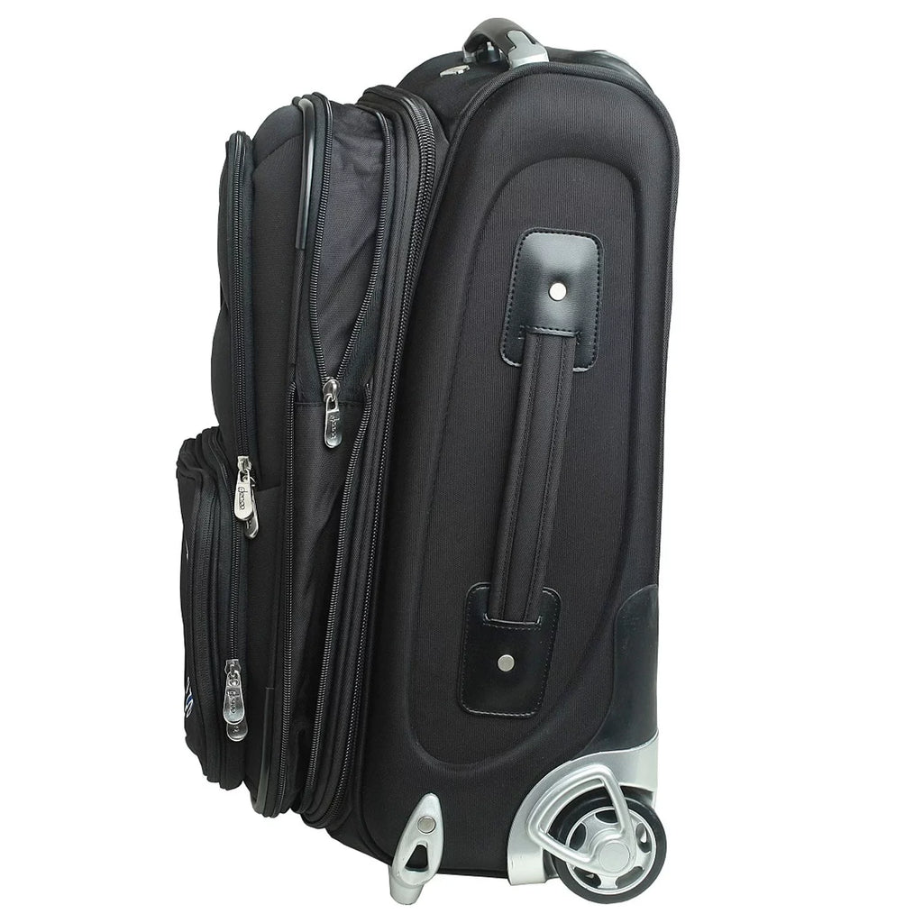 MOJO Black Texas Longhorns 21" Softside Rolling Carry-On Suitcase