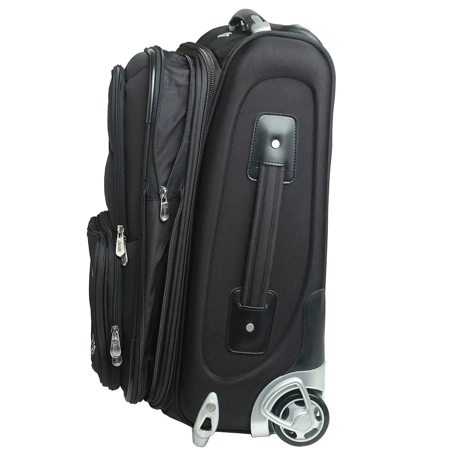 MOJO Black Texas Longhorns 21" Softside Rolling Carry-On Suitcase
