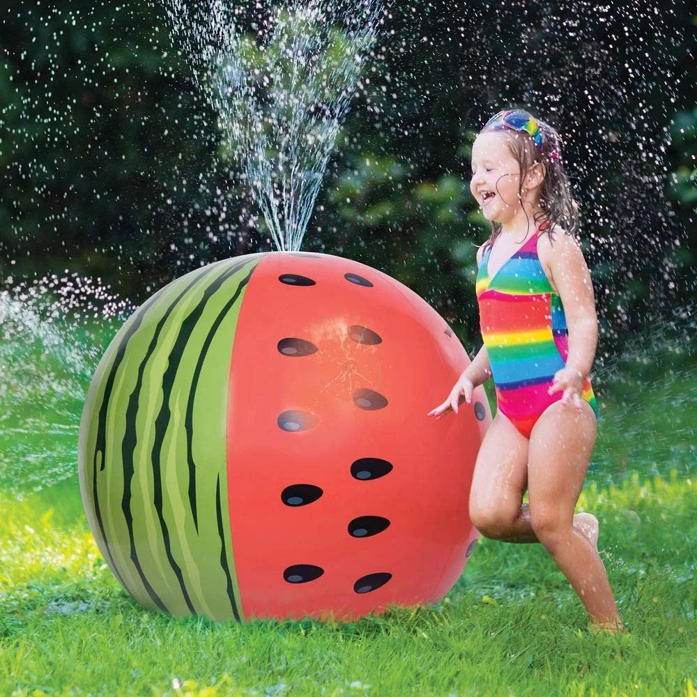 Intera Mega Melon Ball Jumbo Sprinkler, 35.5” Fluid Inflatable Sprinkler Toys for Kids Toddlers