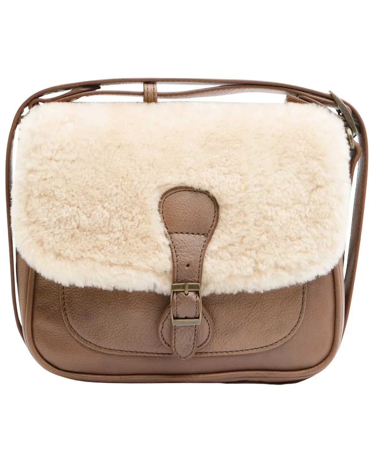 Cleo + Wolf Women's Sherpa Crossbody Bag Brown One Size