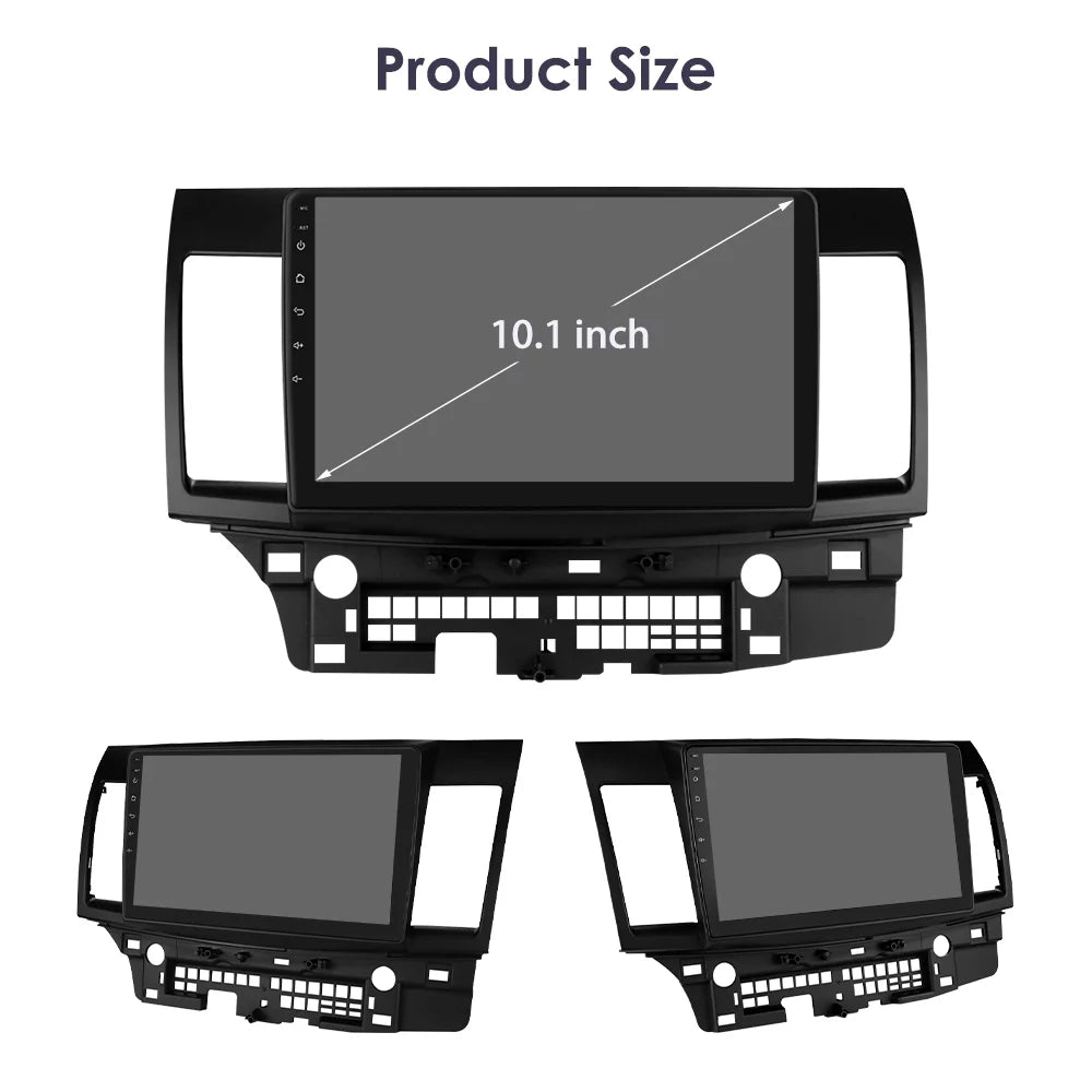 10.1" Android 12 GPS Navigation 2+32GB Car Stereo Radio Head Unit Carplay For Mitsubishi Lancer 2007-2012