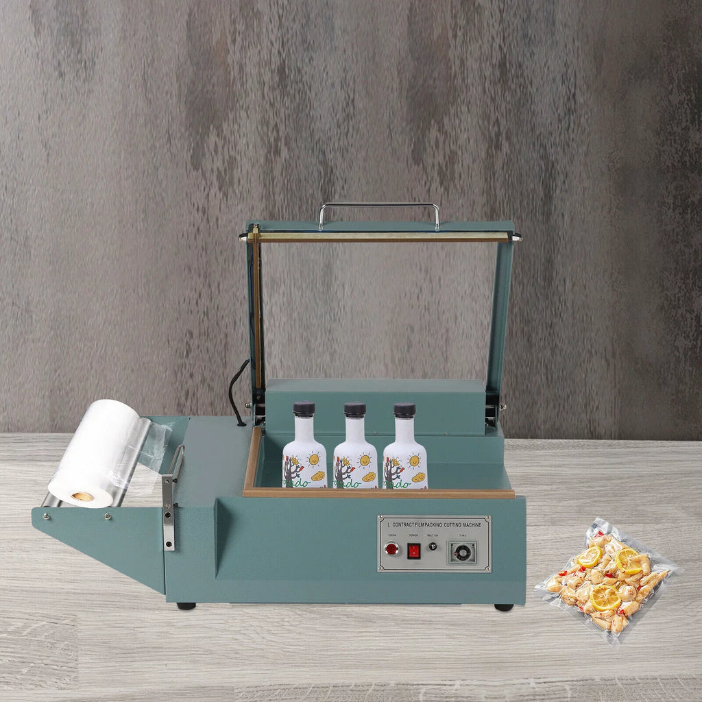 OUKANING Heat Shrink Wrap Sealing Machine Quick Sealing Machine POF Folding Film Sealer Cutter Packing Machine 1000W