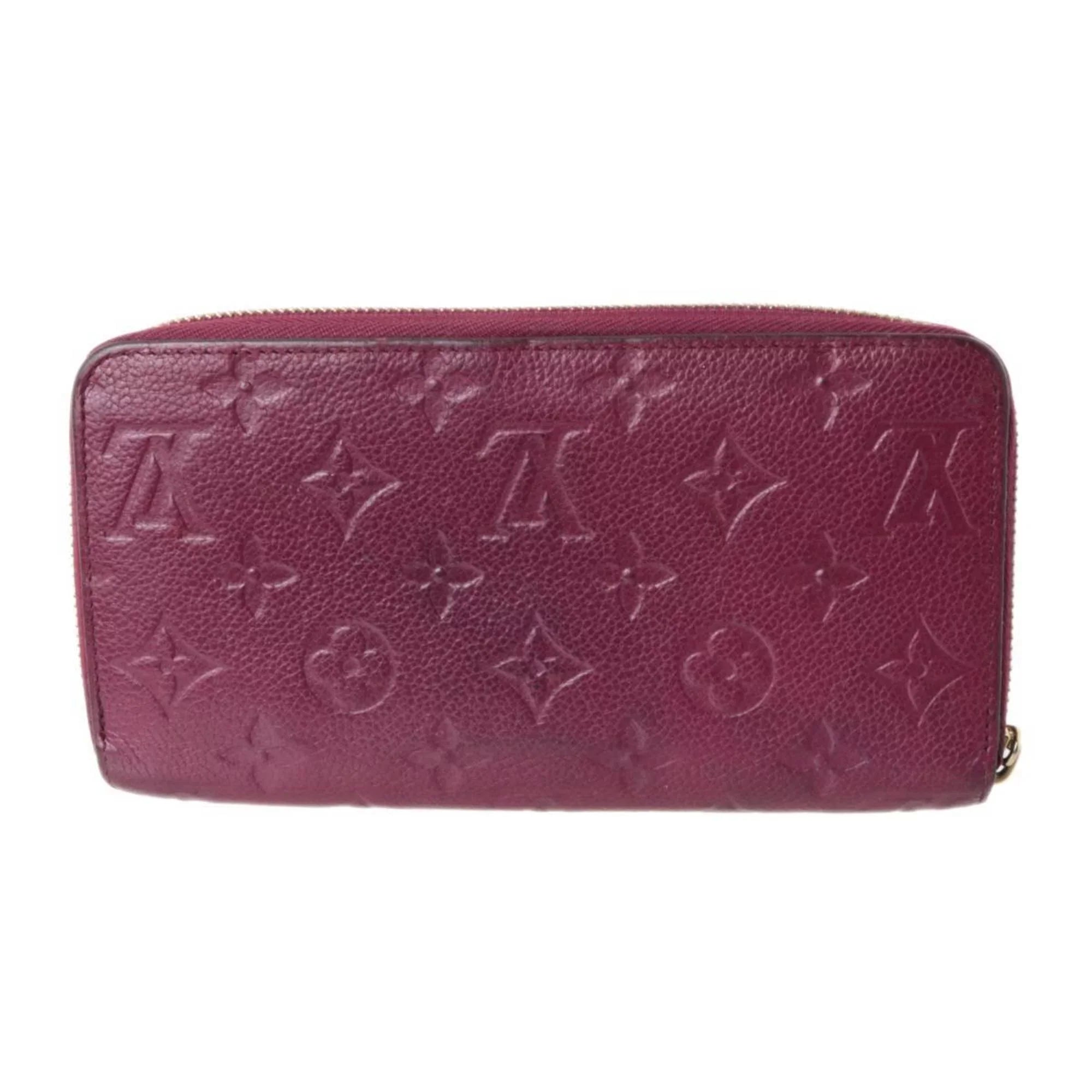 Pre-Owned LOUIS VUITTON Louis Vuitton Zippy Wallet Long Monogram Amplant Cherry Berry M68571 (Fair)