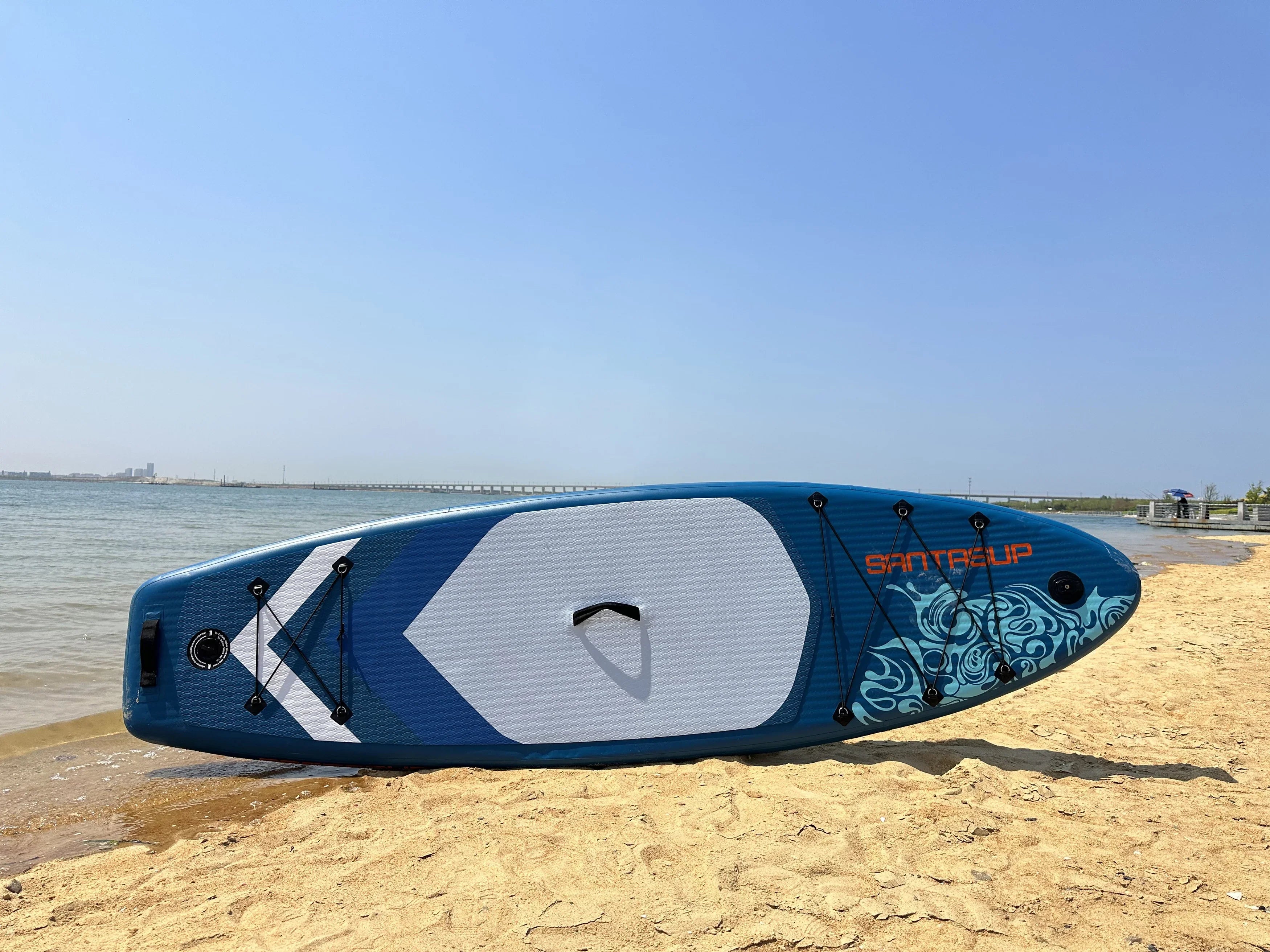 Inflatable Stand Up Paddle Board 9.9'x33"x5" With Premium SUP Accessories & Backpack, Wide Stance, Bottom Fin for Paddling, Paddle, Leash, Surf Control, Non-Slip Deck for Youth & Adult