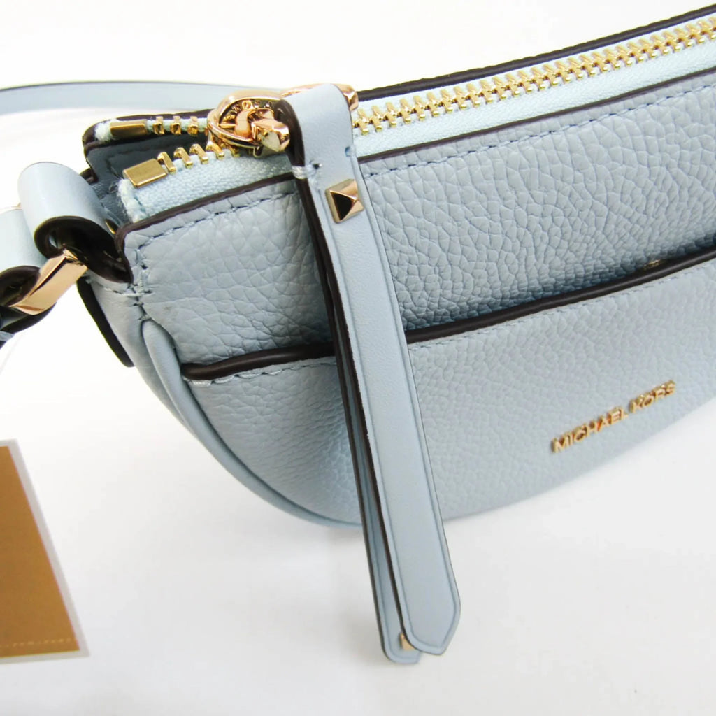 Pre-Owned Michael Kors DOVER 35R3G4DC5L Women's Leather Shoulder Bag Light Blue (Good)