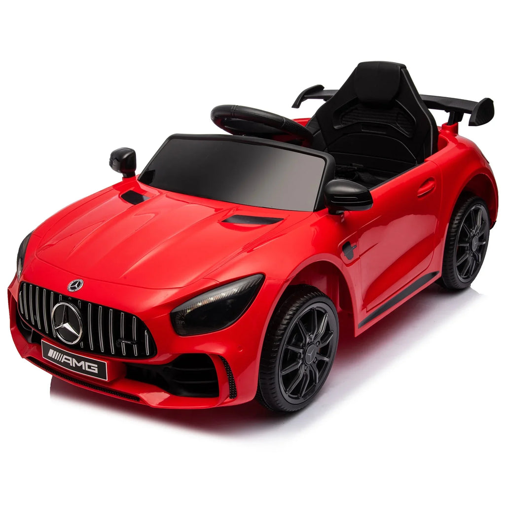 LEADZM Dual Drive 12V 4.5Ah Sports Car - Red - 26.9 - Experience the thrill of driving our realistic Mercedes-Benz Sports Car!