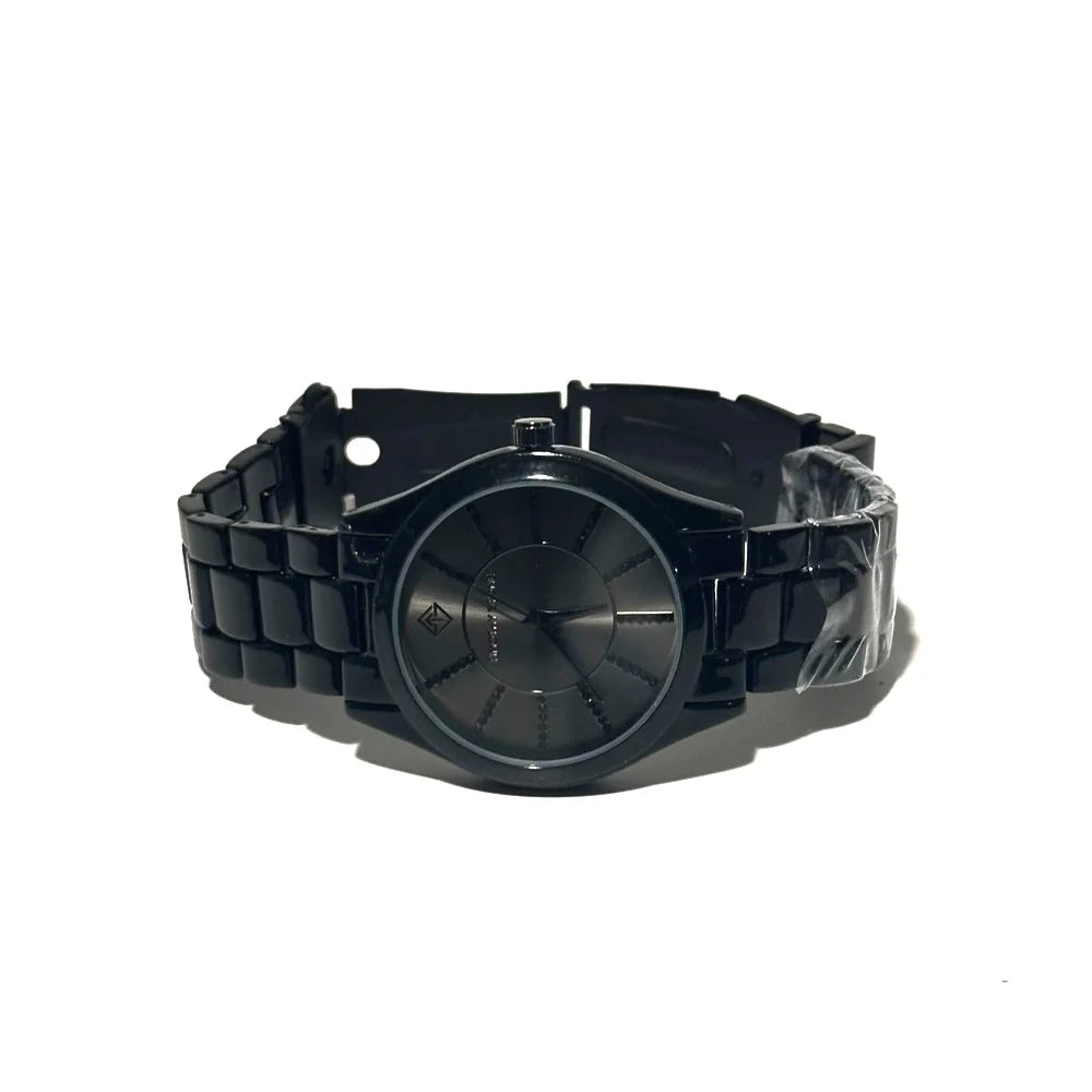Like New - Timothy Stone Charme Ceramic Black Faux Ceramic Watch *See Description*