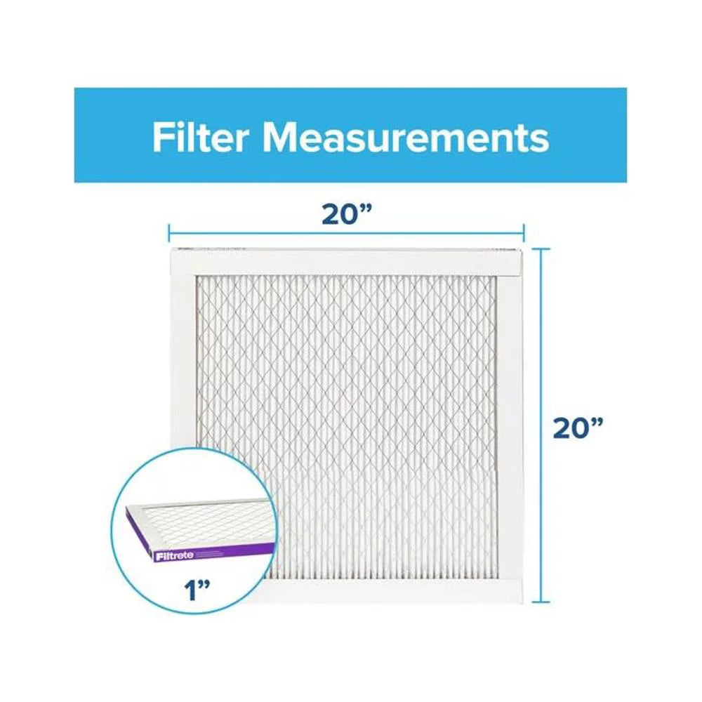 (P) 3M Filtrete 1500 Mpr 20 X 20 X 1" Bacteria And Virus Air Filter 4Pk