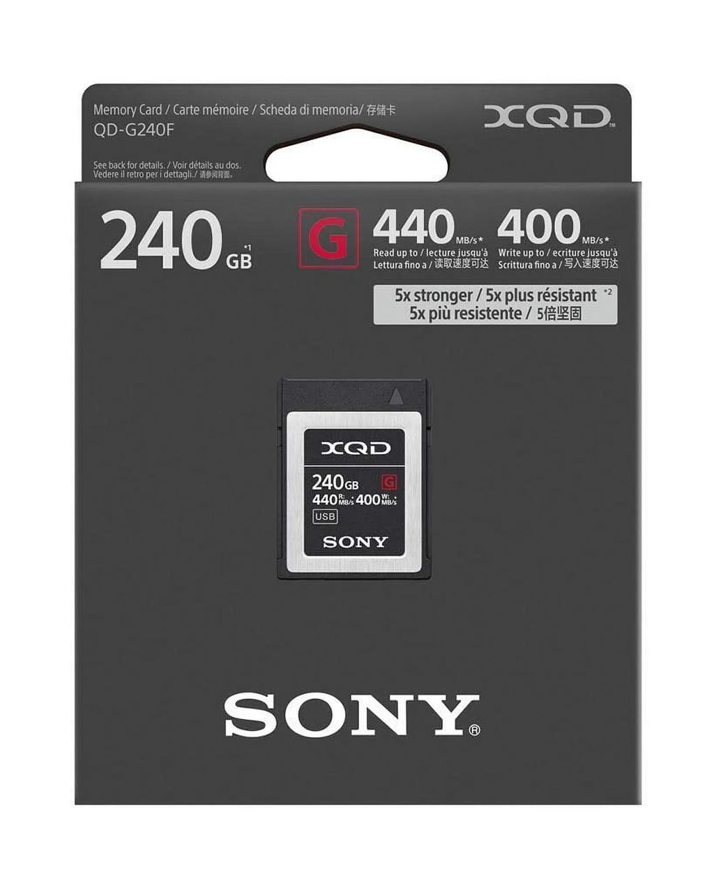Professional XQD G Series 240GB Memory Card (QD-G240F)