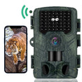 Trail Camera Wifi 4K 48MP Ultra High Definition Game Cameras with Night Vision Motion Activated 120°Wide Camera Lens IP66 Liquid Cameras That Send Pictures to Phone(64GB Memory Card)