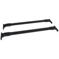 Ikon Motorsports Compatible with 13-16 Mazda CX-5 CX5 OE Style Cross Bar Roof Rack Black Aluminum