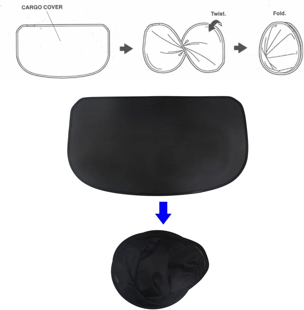 Fit 2023 2024 Honda HR-V Soft Mesh Cargo Cover for Honda HR-V 2023-2024 Suv Accessory Black Rear Trunk Shade Privacy OE Style