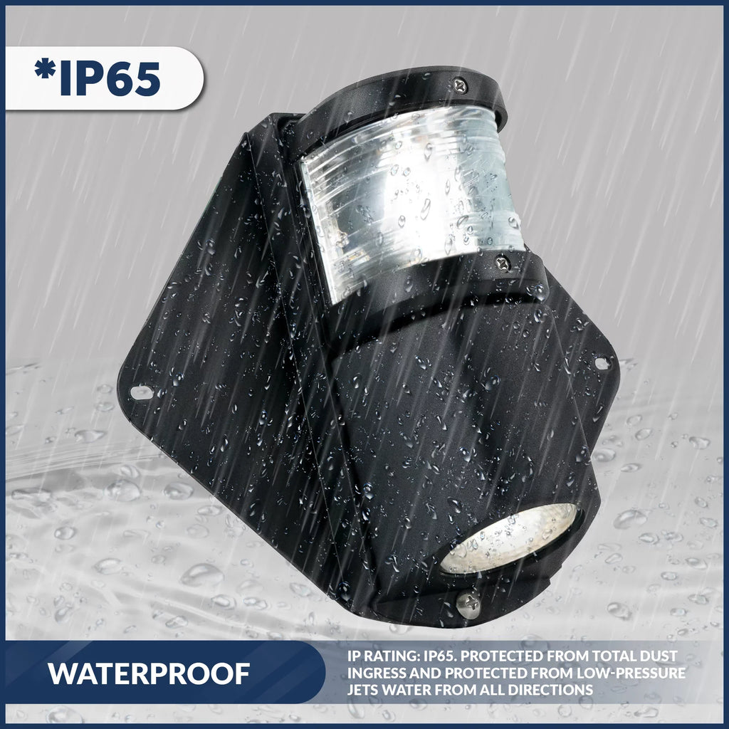Five Oceans Combination Masthead and Deck Light, LED Masthead Deck Spreader Light, 12V, Vertical Mount for Sailboat - FO3837
