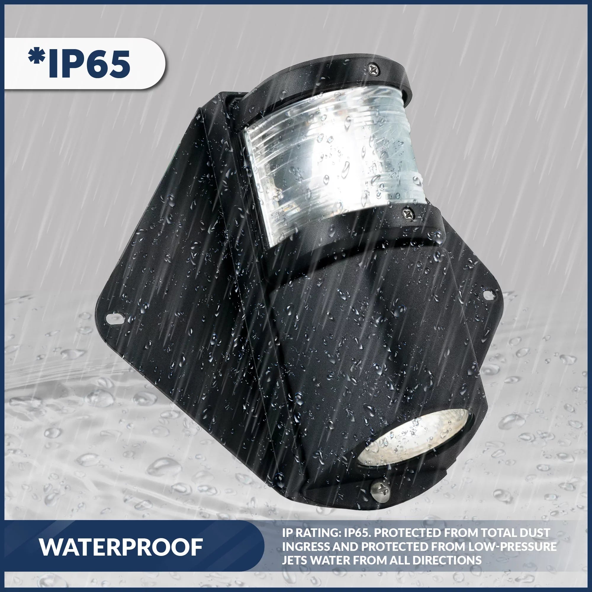 Five Oceans Combination Masthead and Deck Light, LED Masthead Deck Spreader Light, 12V, Vertical Mount for Sailboat - FO3837