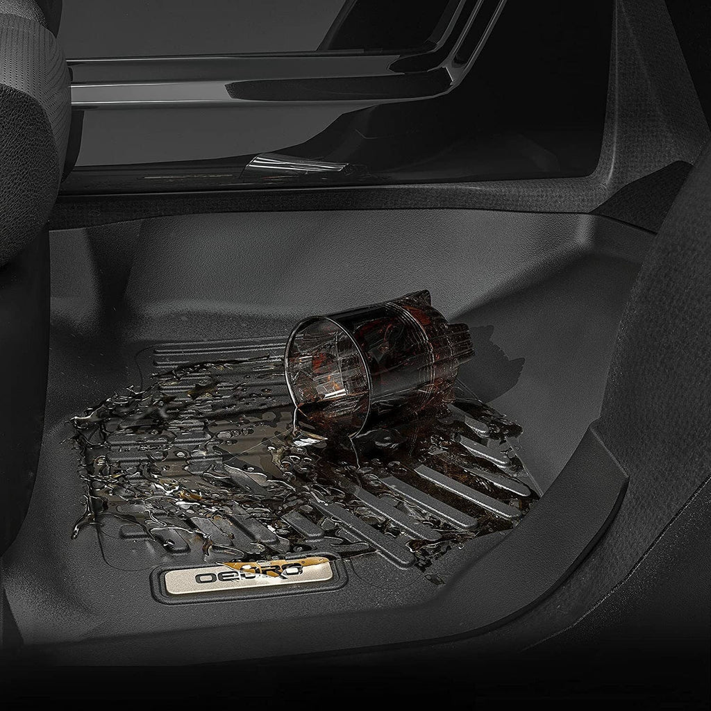 Ledkingdomus Floor Mats for 2019-2024 Subaru Forester 3D TPE Rubber Front & 2nd Seat 2 Row Liner Set All-weather