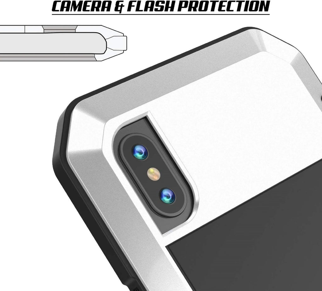 Gorilla Glass Aluminum Metal iPhone 5 Case (Silver) Heavy Duty Military Grade Shockproof and Scratch Resistant Protection, Rugged Outdoor Travel