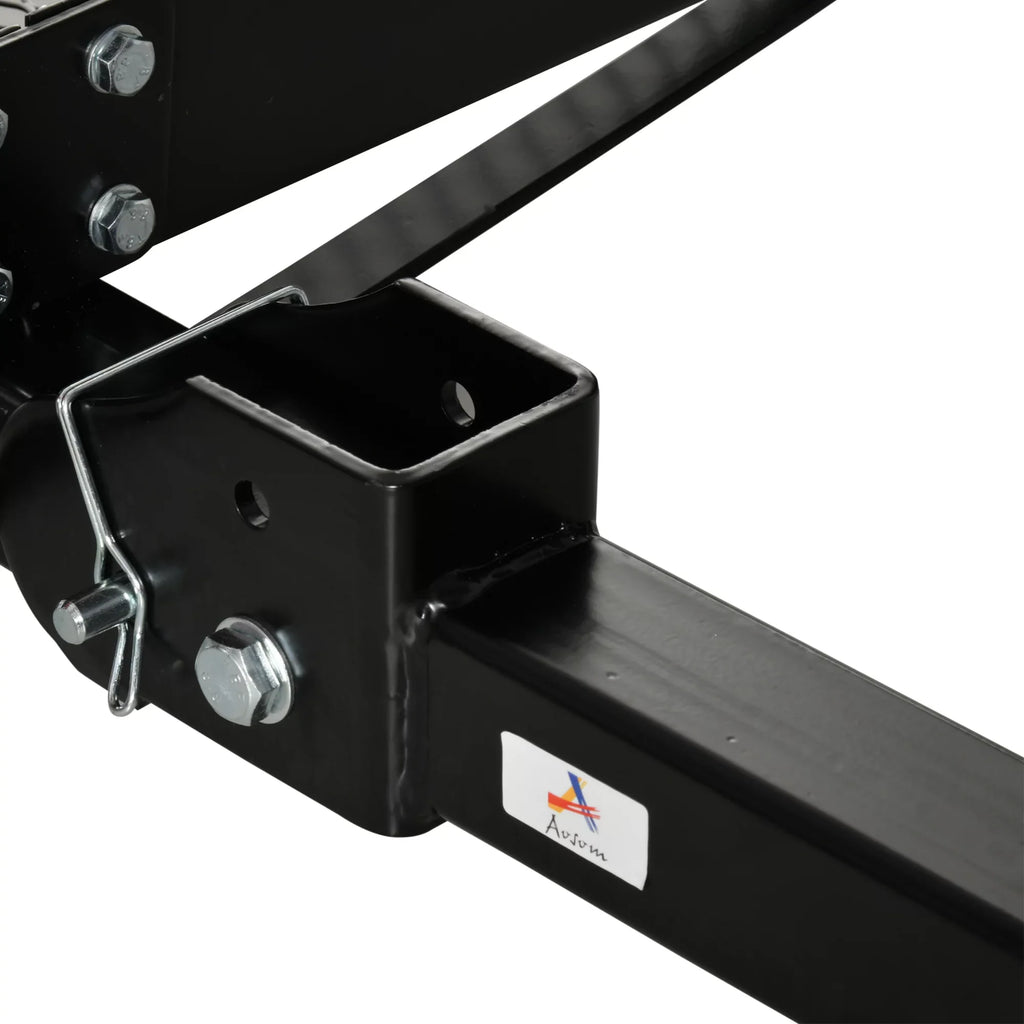 Aosom Hitch Mount Cargo Carrier 350 lbs Capacity Fits 2'' Receiver Black