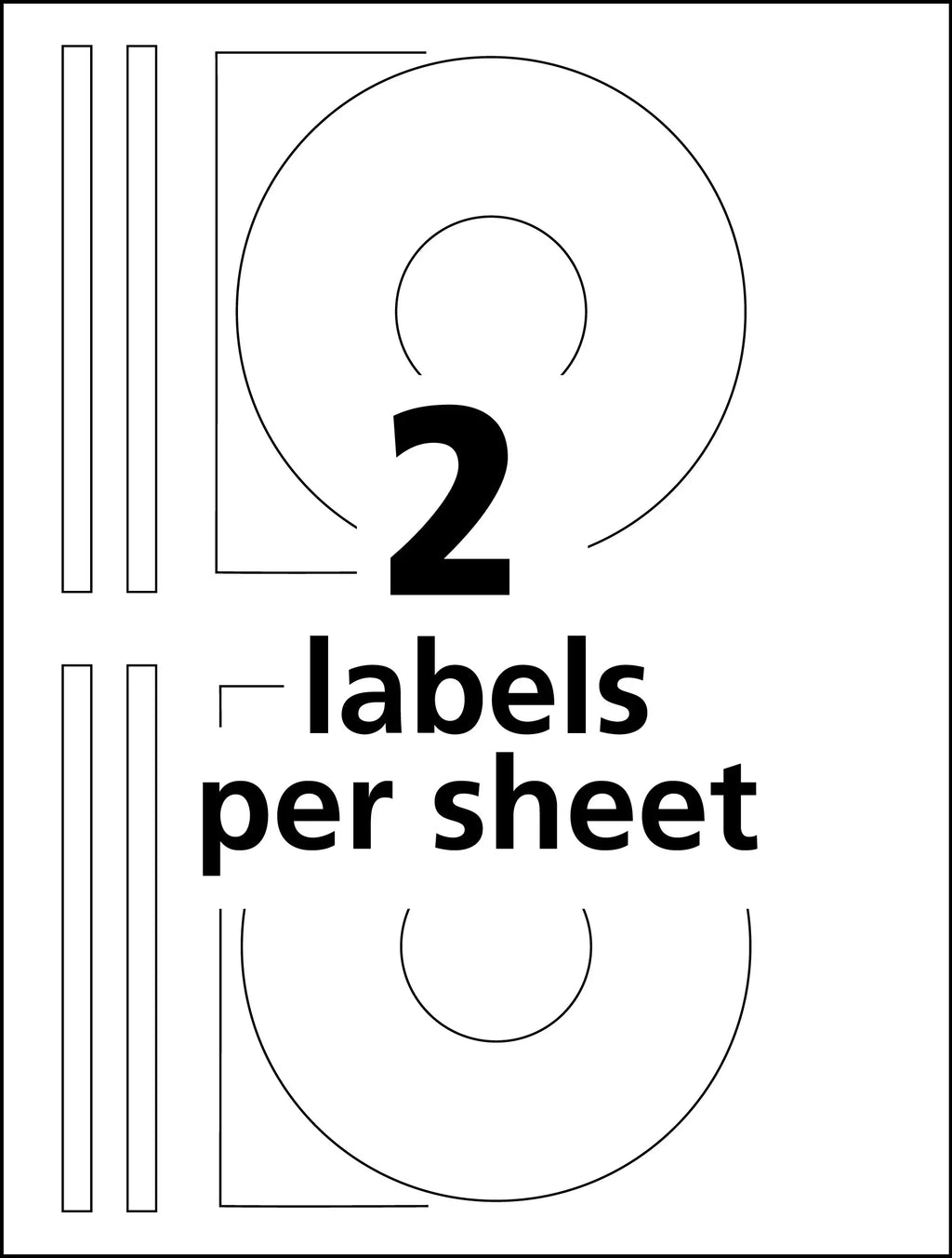 Avery Full-Face CD Labels, Permanent Adhesive, Glossy White, 20 Disc Labels and 40 Spine Labels (8944)