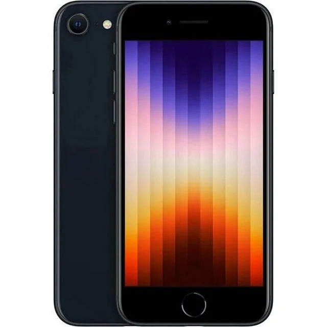 Restored iPhone SE 2022 (3rd Gen) 128GB Midnight Unlocked Smartphone (CPO) (Refurbished)