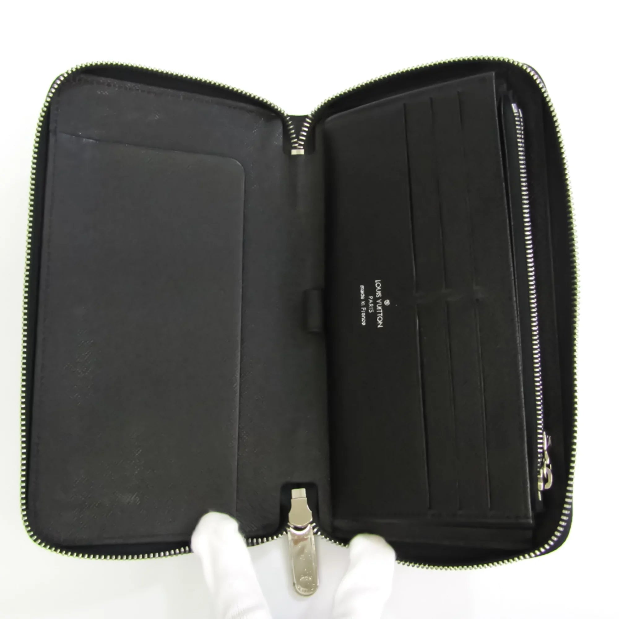 Pre-Owned Louis Vuitton Epi Zippy Organizer M60632 Men's Epi Leather Long Wallet (bi-fold) Noir (Good)
