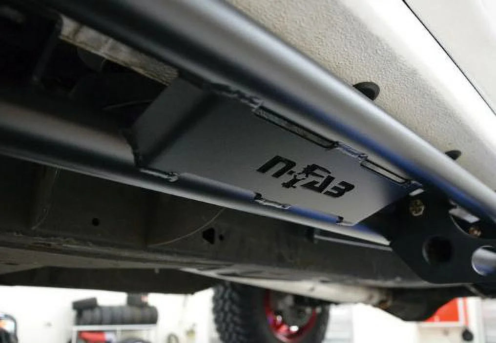 N-Fab by RealTruck Rkr Rails | Textured Black | T074Rkrqc | Compatible with 2007-2021 Toyota Tundra Double Cab All Beds, SRW Gas