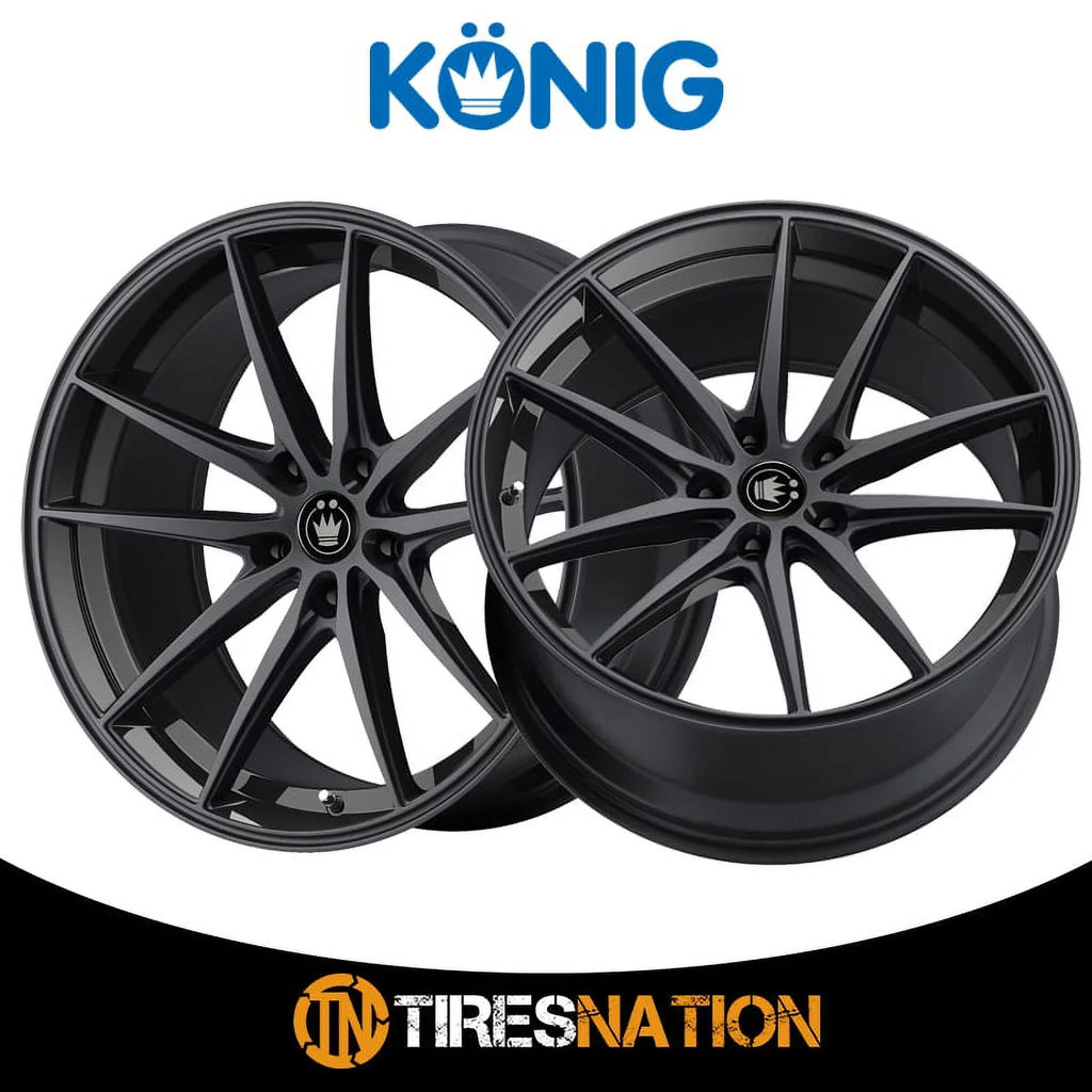 Konig 37B Oversteer 19x8.5 5x114.3 +45et Gloss Black Wheel
