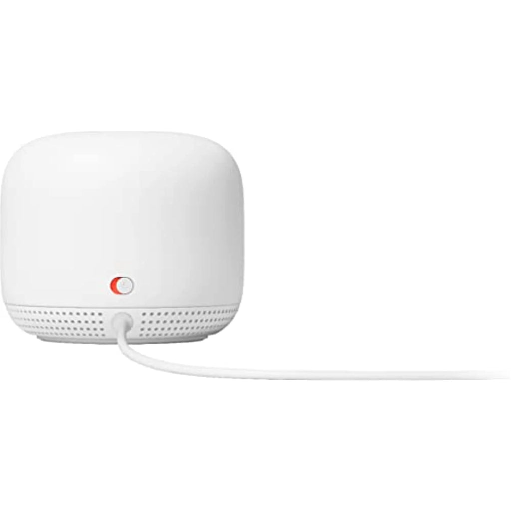 Google Nest WiFi - AC2200 (2nd Generation) Router and Add On Access Point Mesh Wi-Fi System Bundles (2-Pack, Snow)