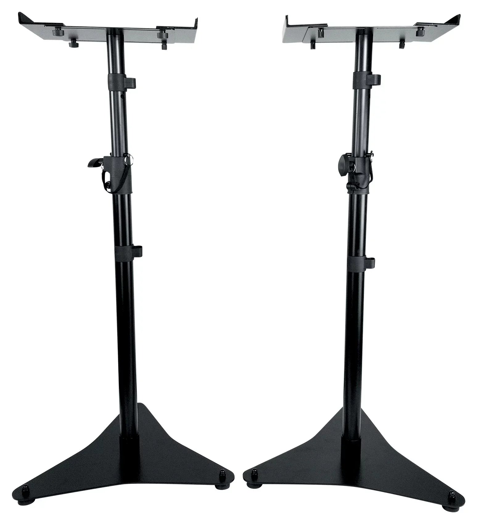 Rockville RVSM5 Pair Studio Monitor Bookshelf Speaker Stands w/Adjustable Height