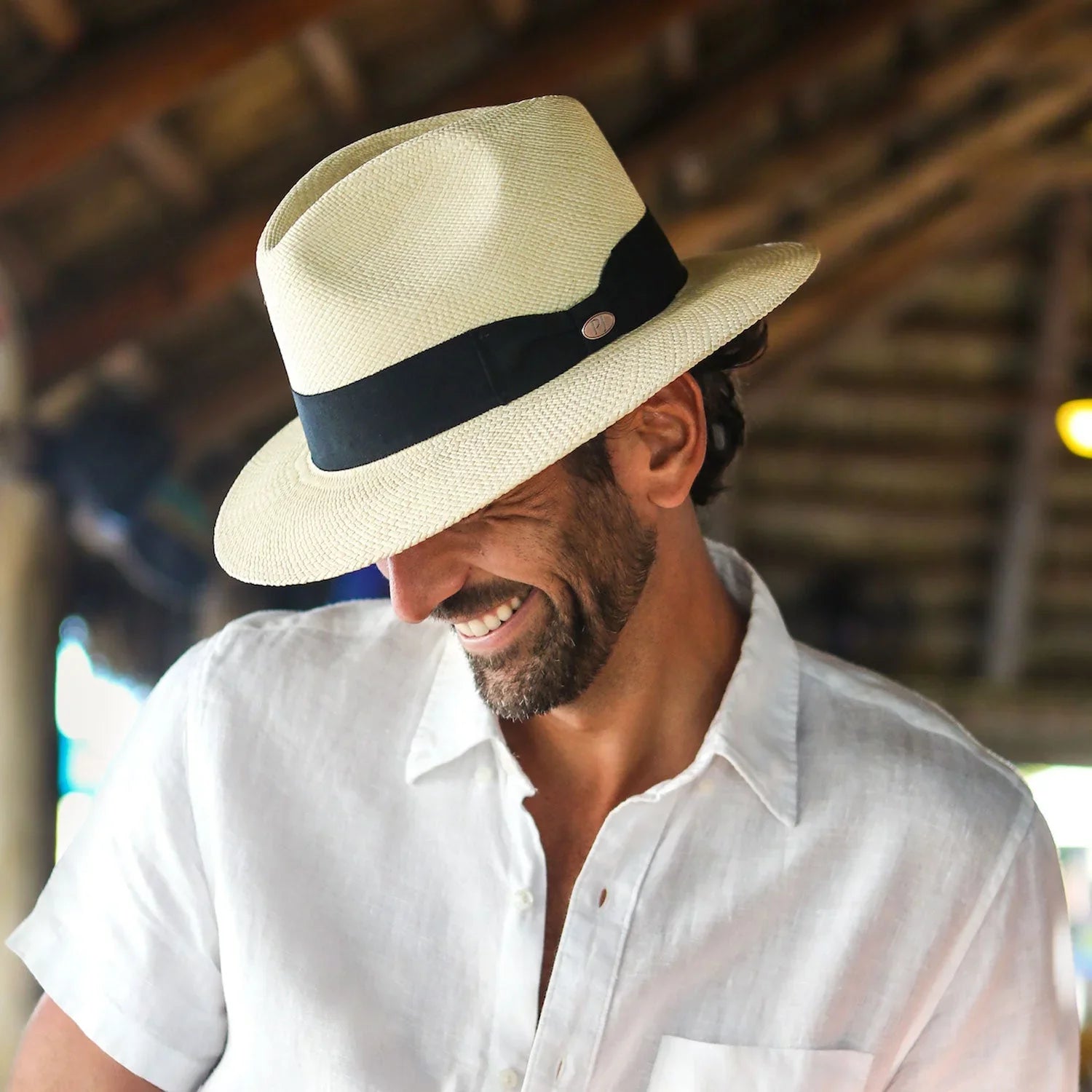 Panama Jack Premium Safari Straw Hat - Handwoven, Lightweight & Breathable, 2 5/8" Brim (X-Large)