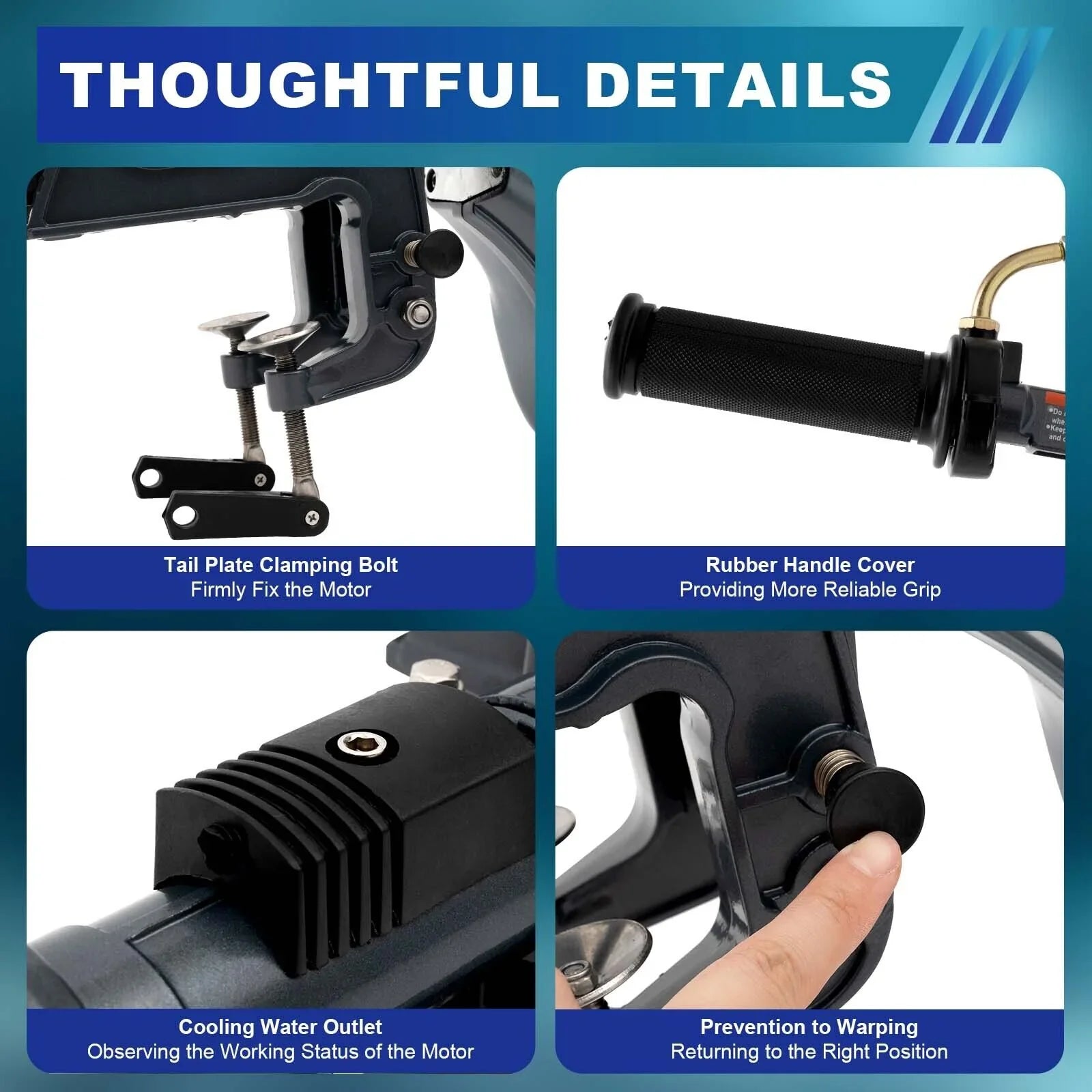Heavy Duty 3.5HP 2 Stroke Outboard Engine Motor Boat Engine Fluid Cooling System