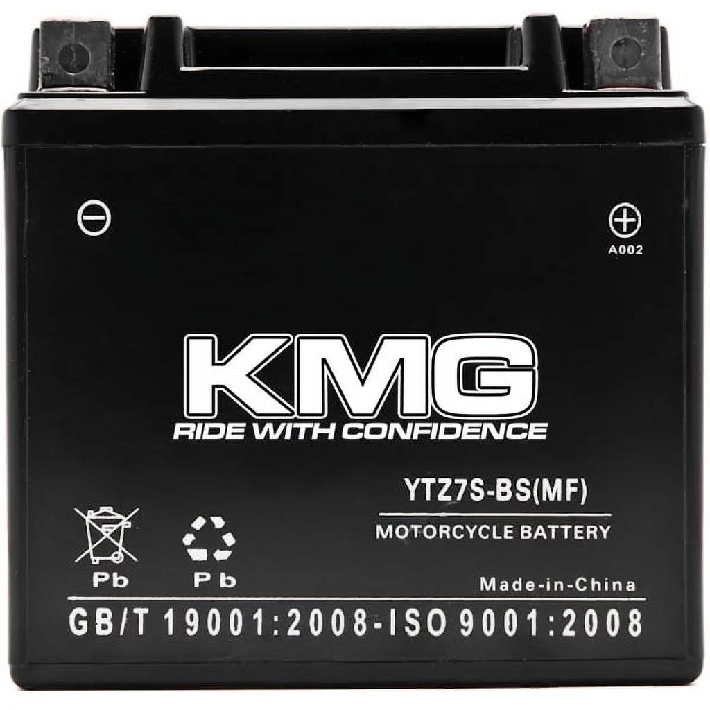 KMG YTZ7S Sealed Maintenance Free 12V Battery High Functionality SMF OEM Replacement Powersport Motorcycle ATV Scooter Snowmobile Fluid