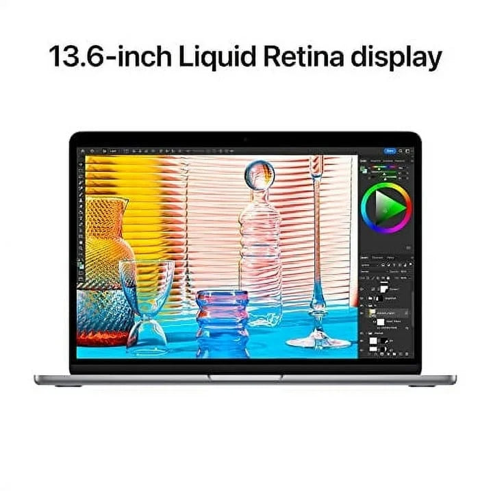 Restored 2022 MacBook Air Notebook with M2 chip: 13.6-inch Liquid Retina Display, 16GB RAM, 1TB SSD Storage, Silver, Certified (Refurbished)