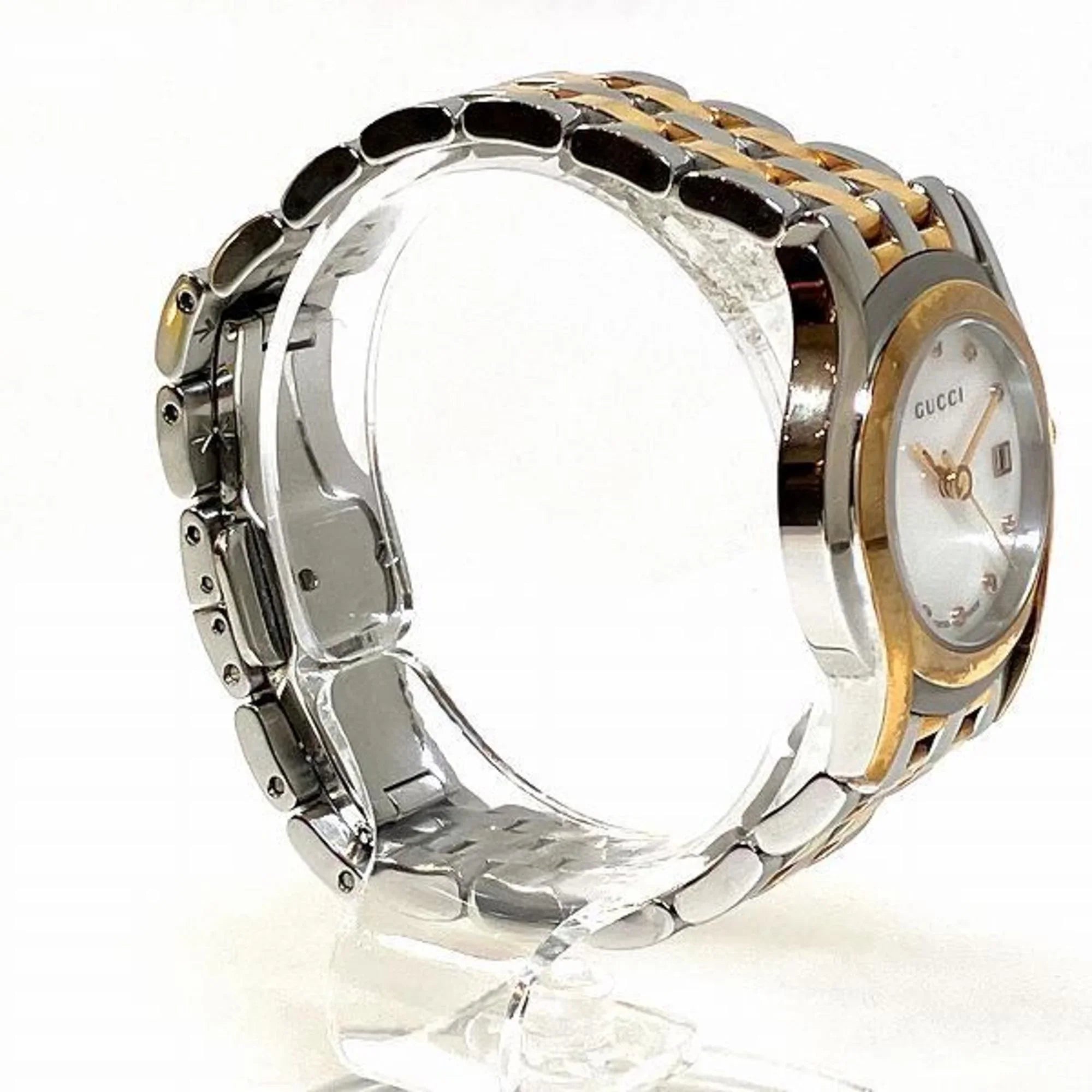 Pre-Owned GUCCI 5500L Quartz 11P Diamond Watch Ladies (Fair)