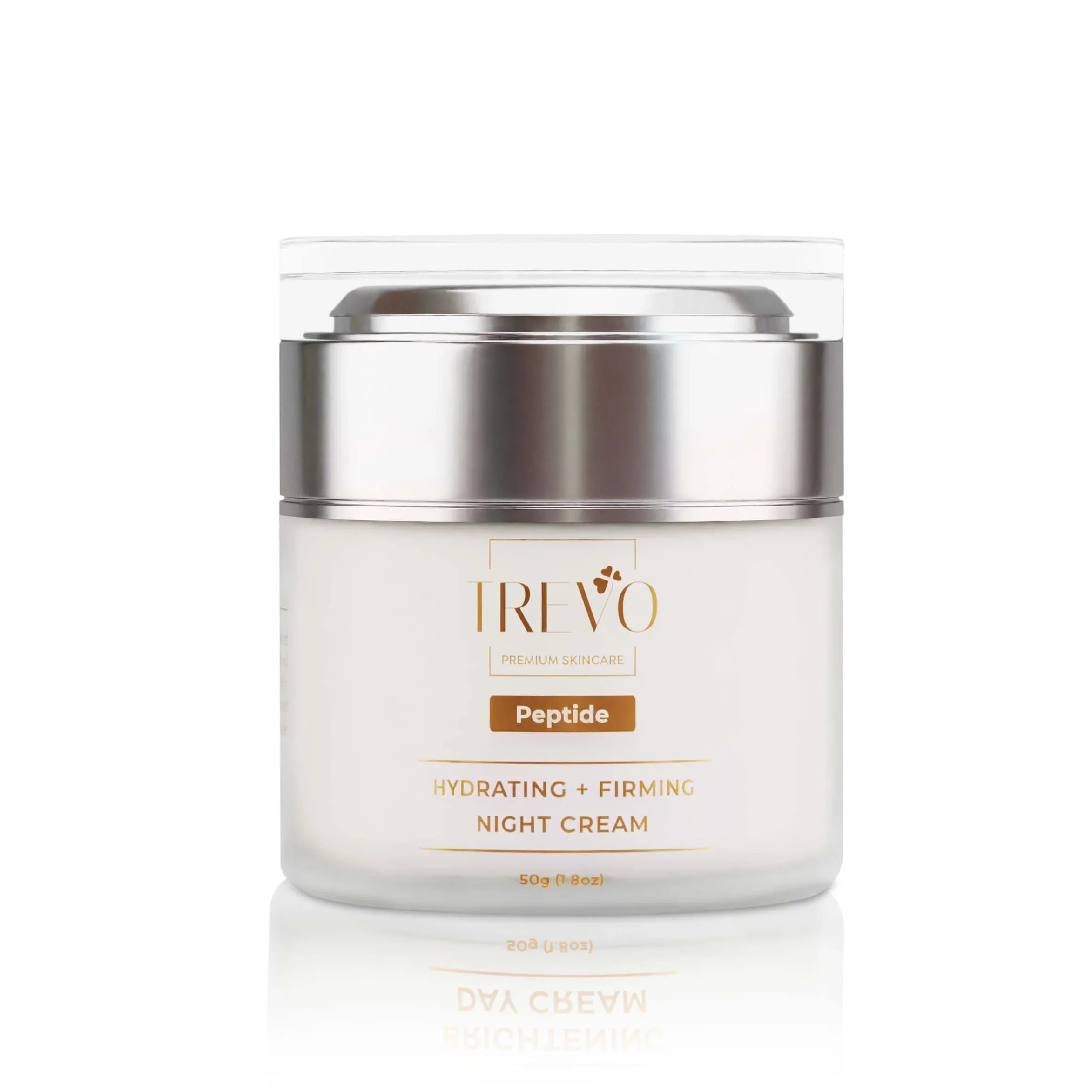 Trevo Peptide Hydrating + Firming Night Cream, Advance Anti Aging & Skin Firming Moisturizer With Natural Peptides, Retinol & Niacinamide (Vitamin B3), Reduce Fine Lines, Anti Inflammation, 50g/1.8oz