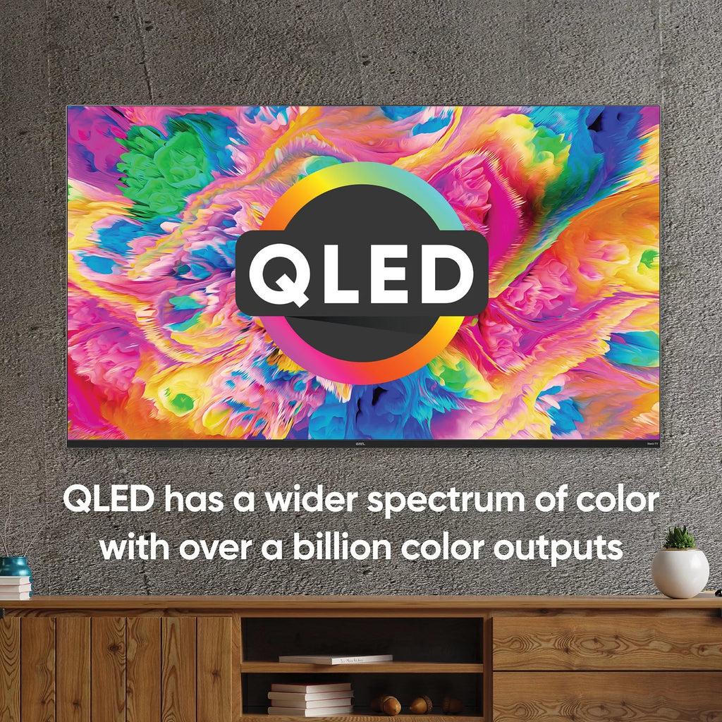 onn. 75” QLED 4K UHD (2160p) Roku Smart TV with Dolby Atmos, Dolby Vision, Local Dimming, 120hz Effective Refresh Rate, and HDR (100071709)