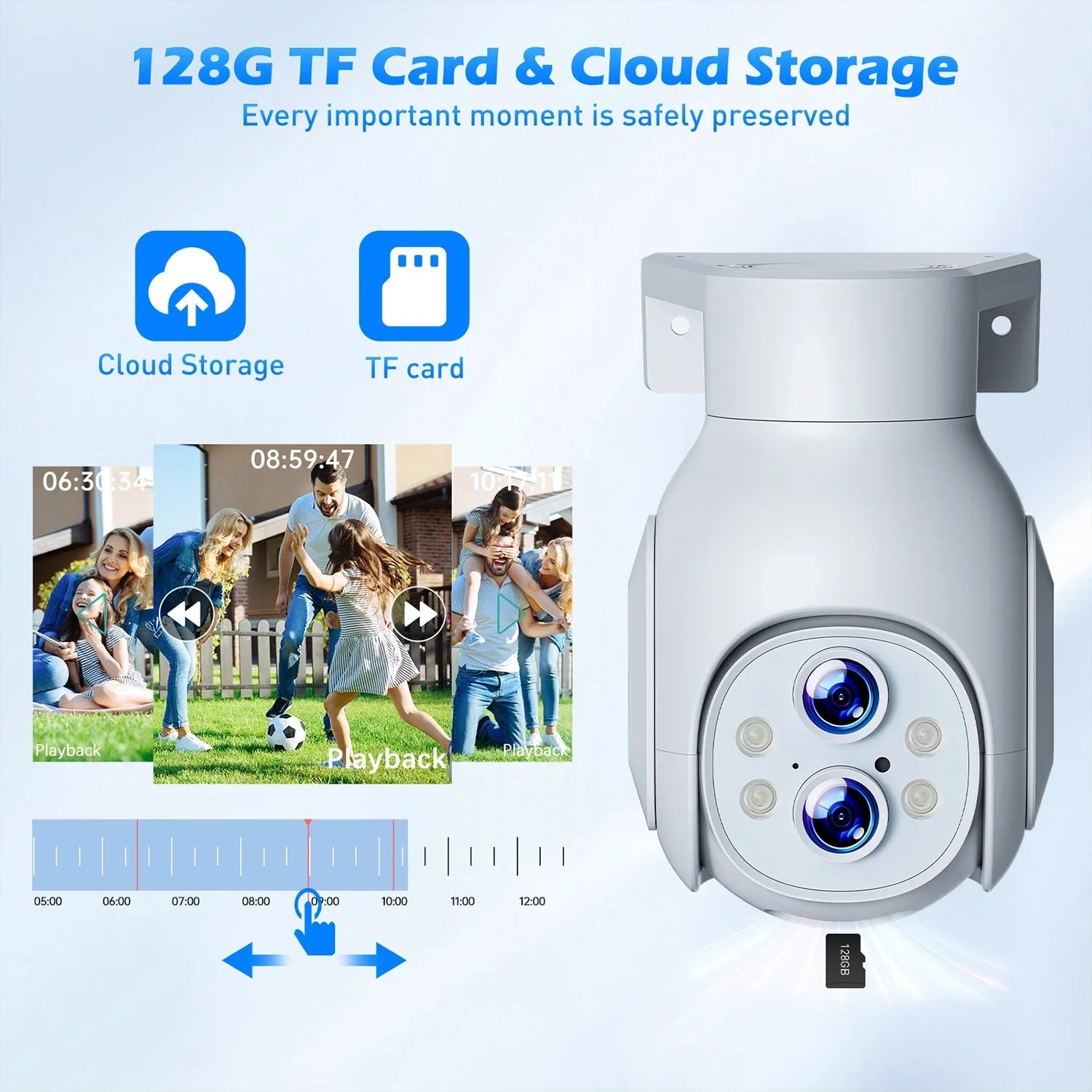 TOGUARD SC22 2K/3MP WiFi Outdoor Security Camera with 10X Hybrid Zoom Wireless Dome Surveillance