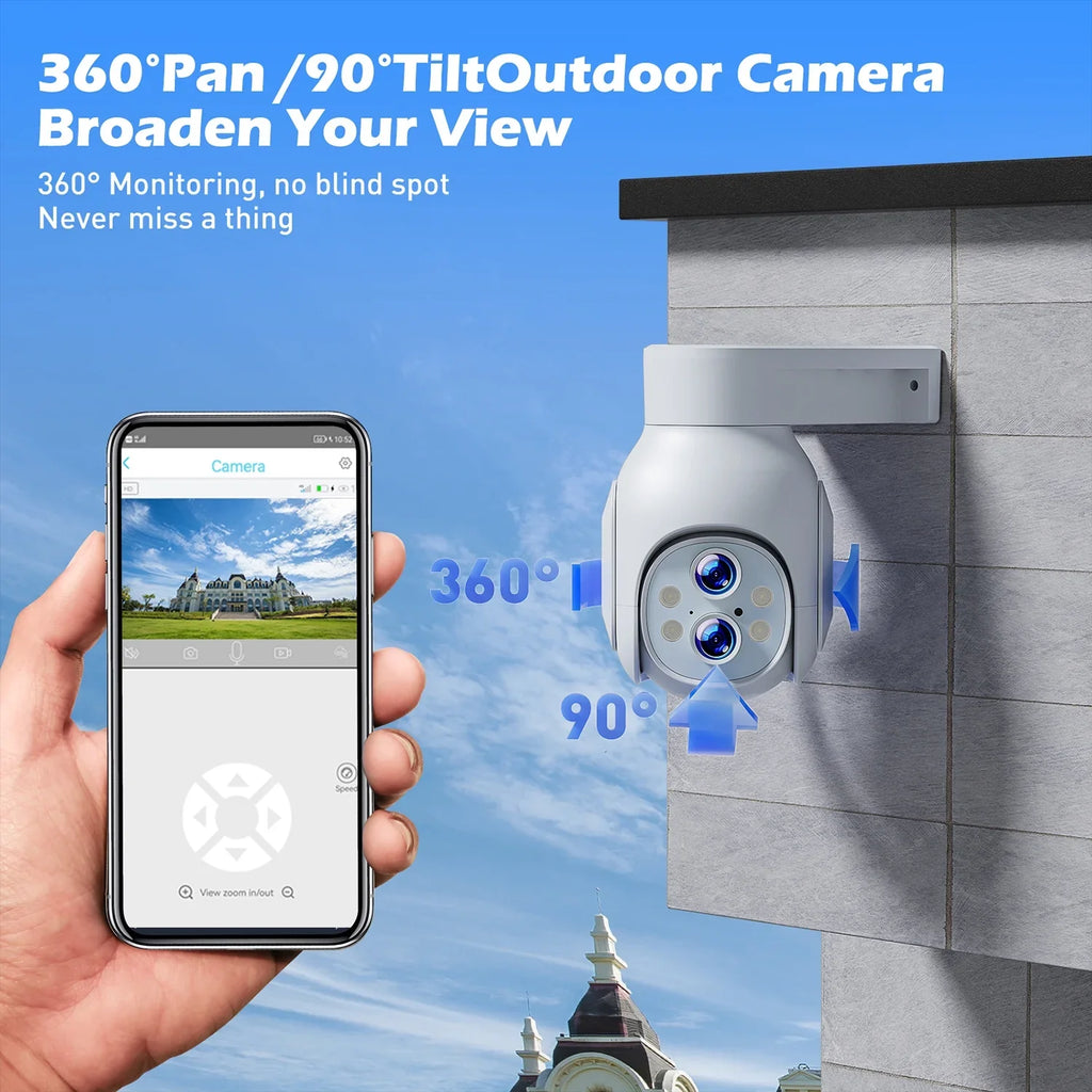 TOGUARD SC22 2K/3MP WiFi Outdoor Security Camera with 10X Hybrid Zoom Wireless Dome Surveillance