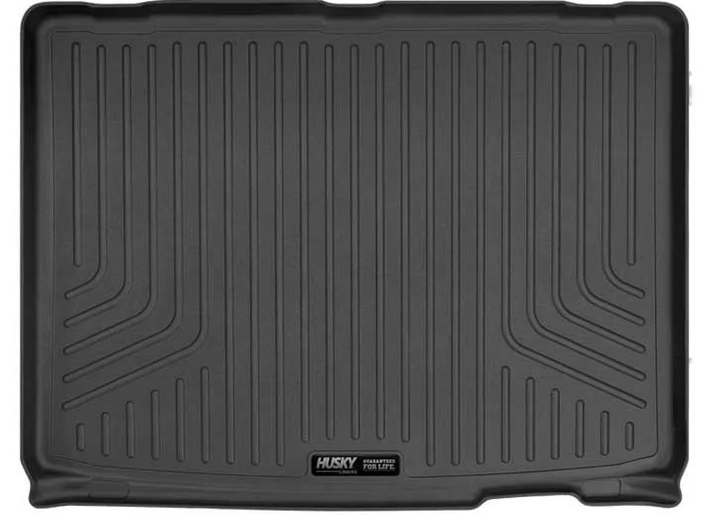 Husky by RealTruck Weatherbeater Series Cargo Liner Behind 3rd Seat Black Compatible with 11-19 Ford Explorer; behind and under upright 3rd Seat