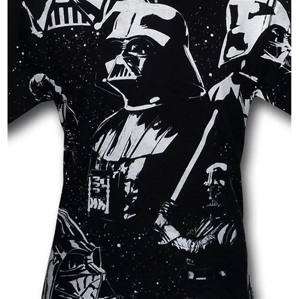 Star Wars Sublimated Vaders Full Print T-Shirt-Men's Large
