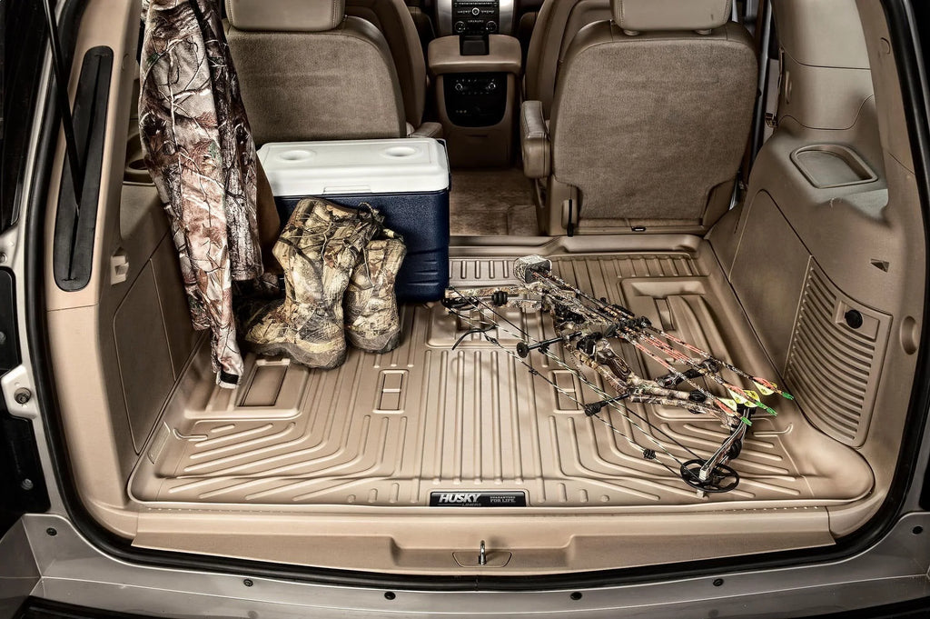 Husky by RealTruck - 28221 Compatible with 2015-19 Cadillac Escalade ESV, 2015-19 Chevrolet Suburban, 2015-19 GMC Yukon XL Cargo Liner Behind 3rd Seat Black