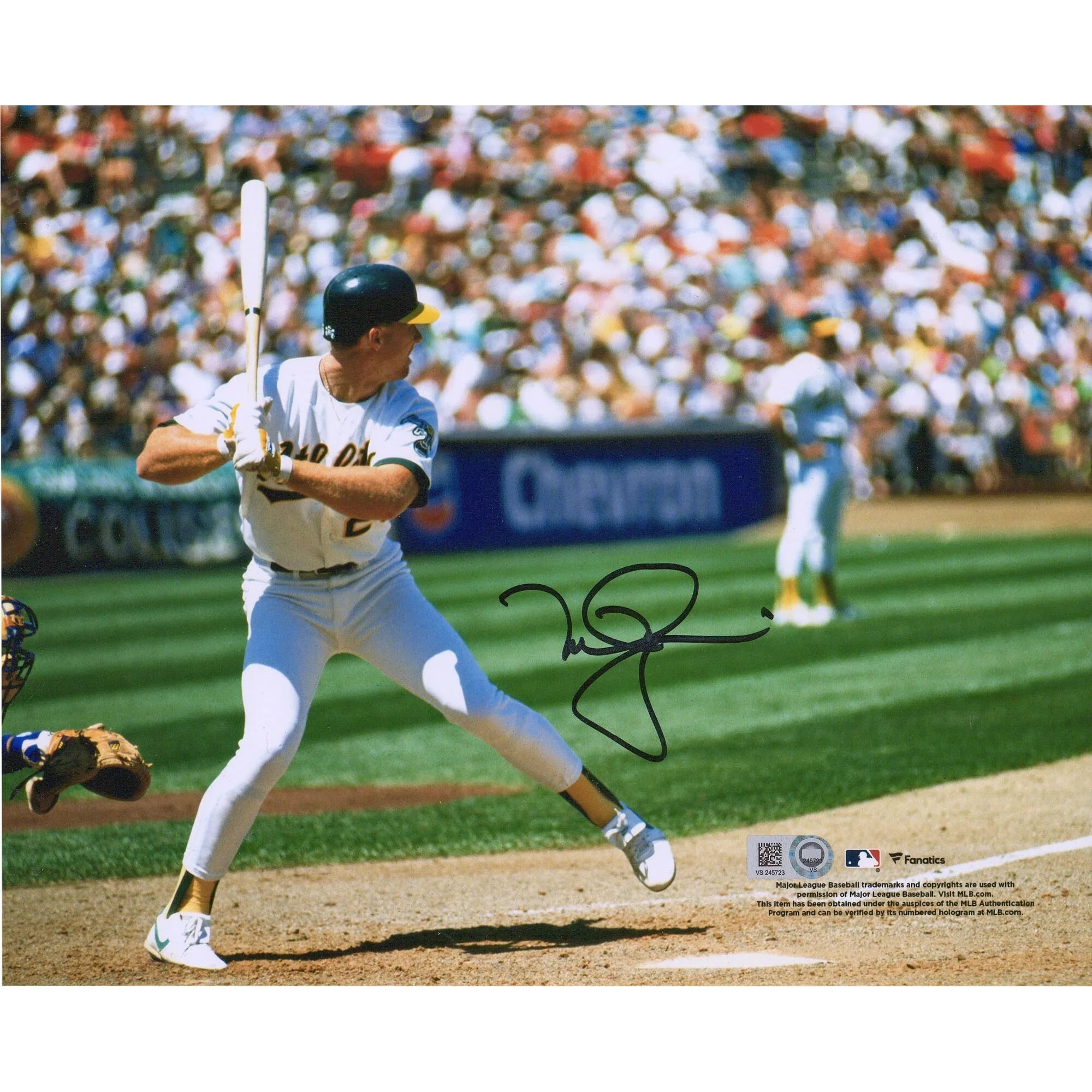 Mark McGwire Oakland Athletics Autographed 8" x 10" Hitting Photograph - Fanatics Authentic Certified
