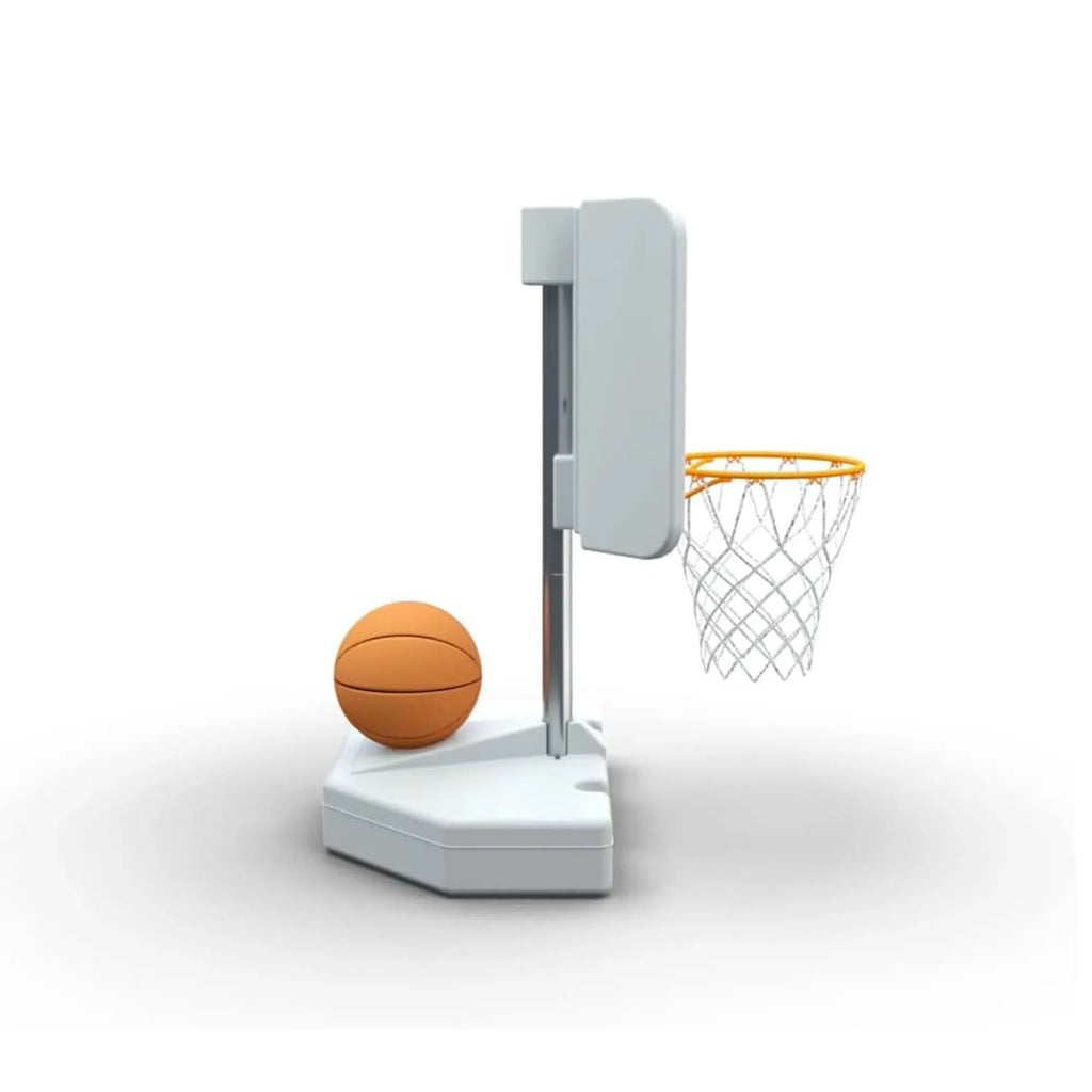 Good Ideas 15 in. Pool Shot Wing It Freestanding Basketball Hoop, White