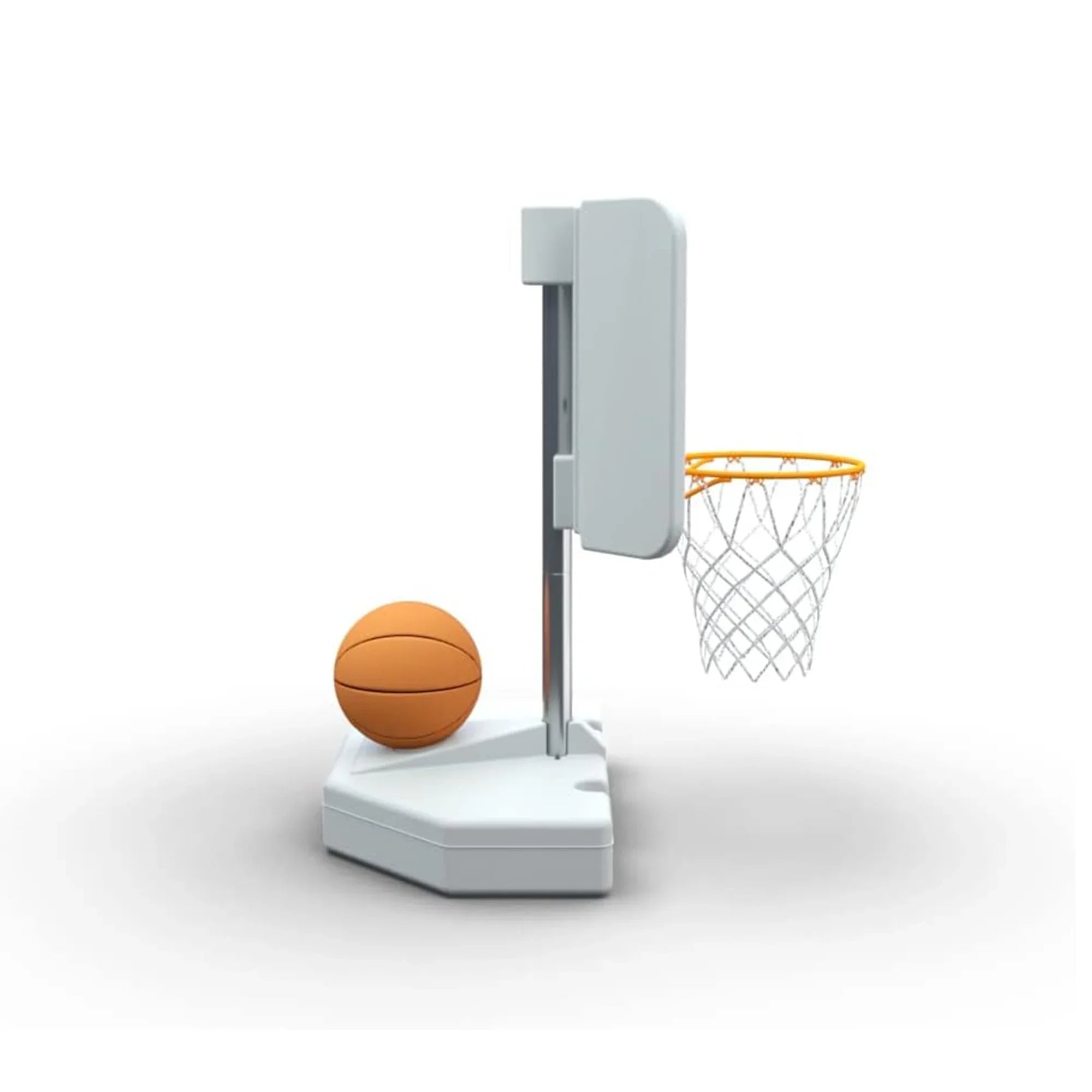 Good Ideas 15 in. Pool Shot Wing It Freestanding Basketball Hoop, White