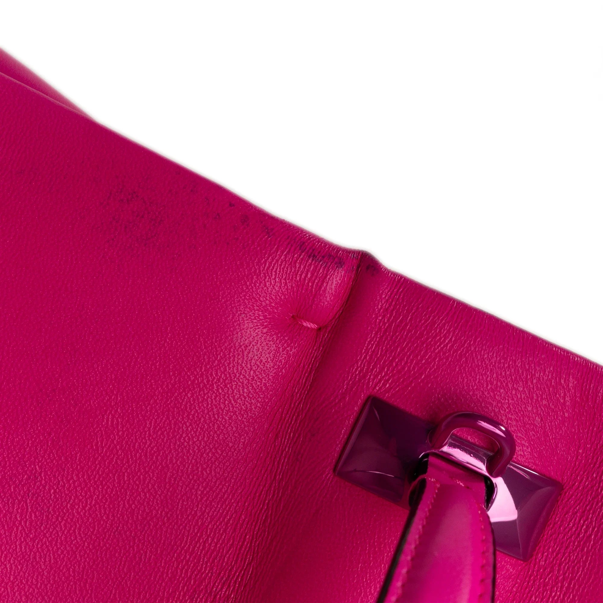 Pre-Owned Authenticated Valentino Mini One Stud Satchel Calf Leather Pink Unisex (Good)