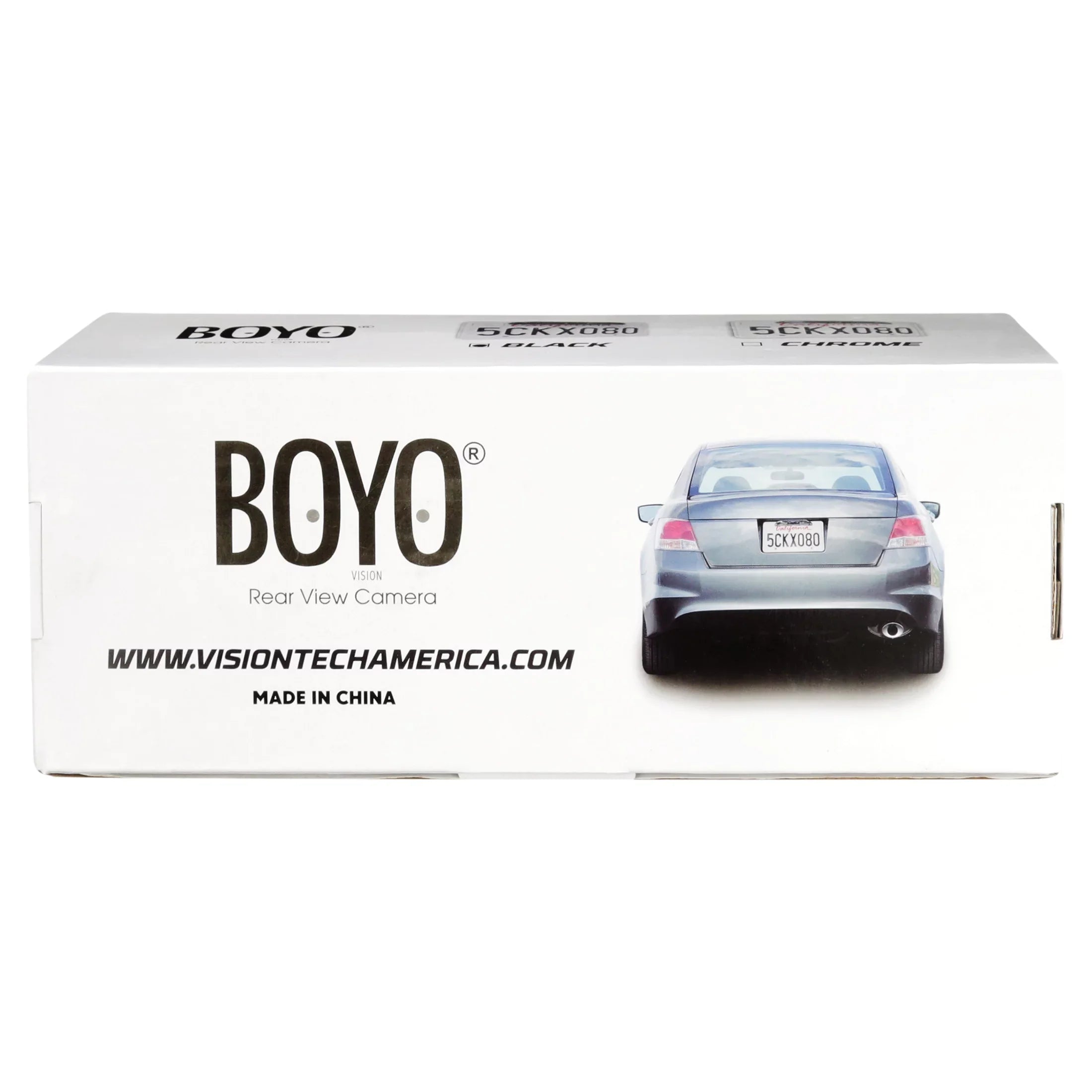 BOYO VTL420CL - Bar-Type License Plate Backup Camera with Parking Lines and LED Lights (Black)