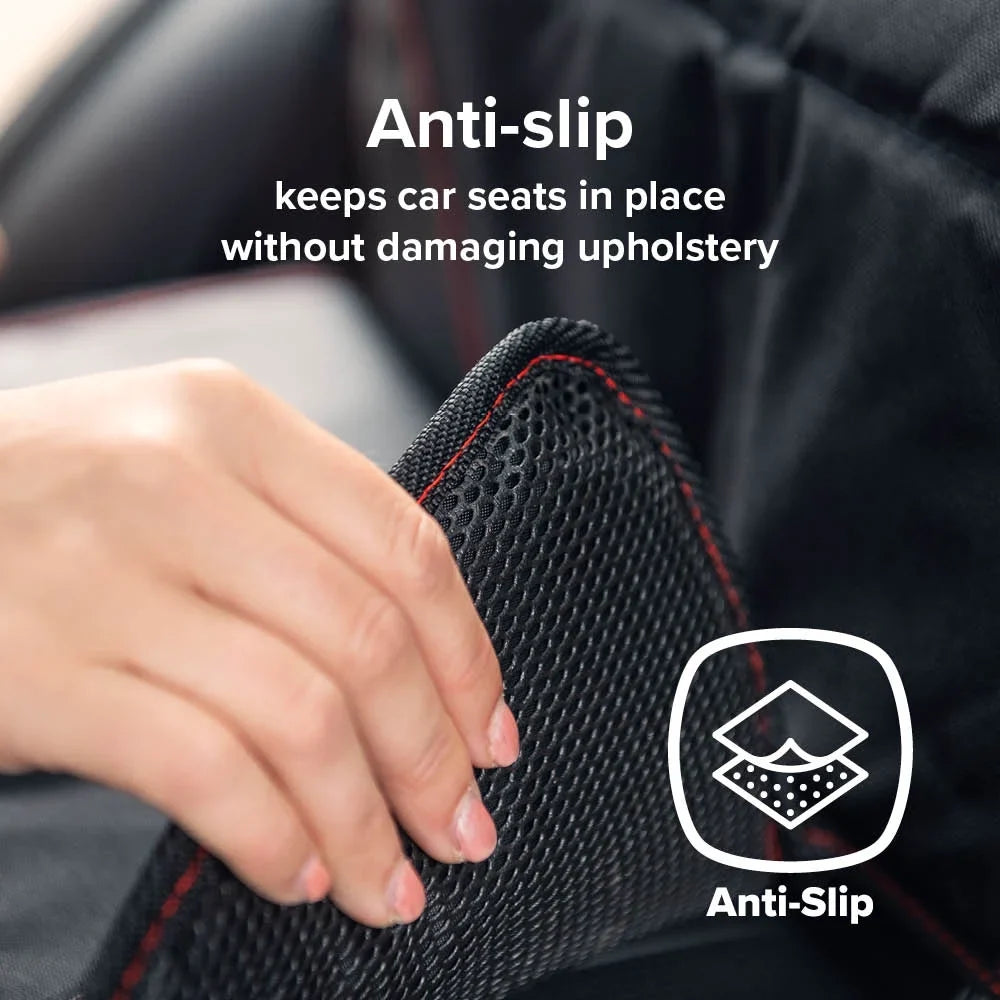 Diono Super Mat 2 Pack Car Seat Protector, Crash Tested, Fluid Resistant, Black