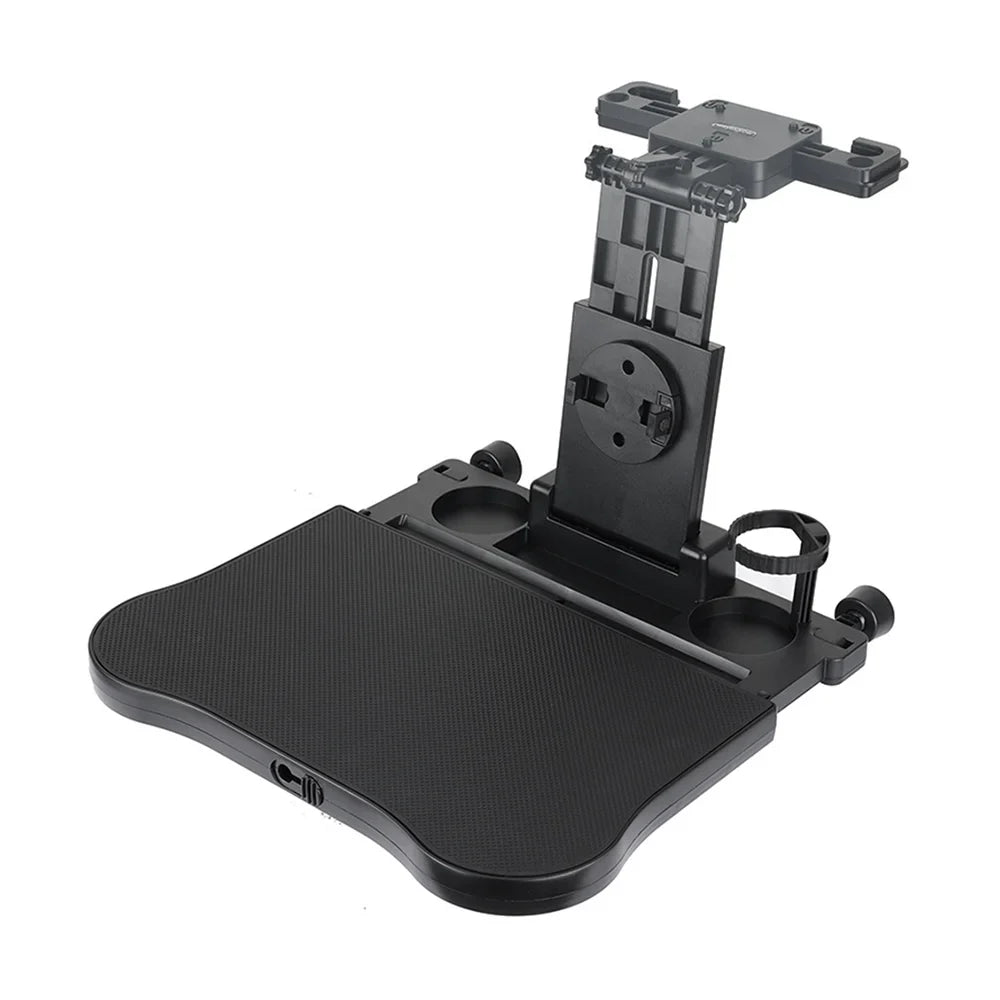 Tomshoo Convenient Car Seat Travel Table, Adjustable Multifunctional Car Back Seat Tray Black